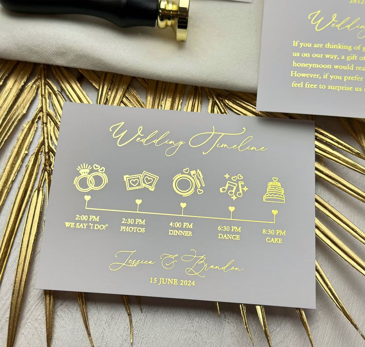 Vellum paper wedding invitations with layered cardstock cards