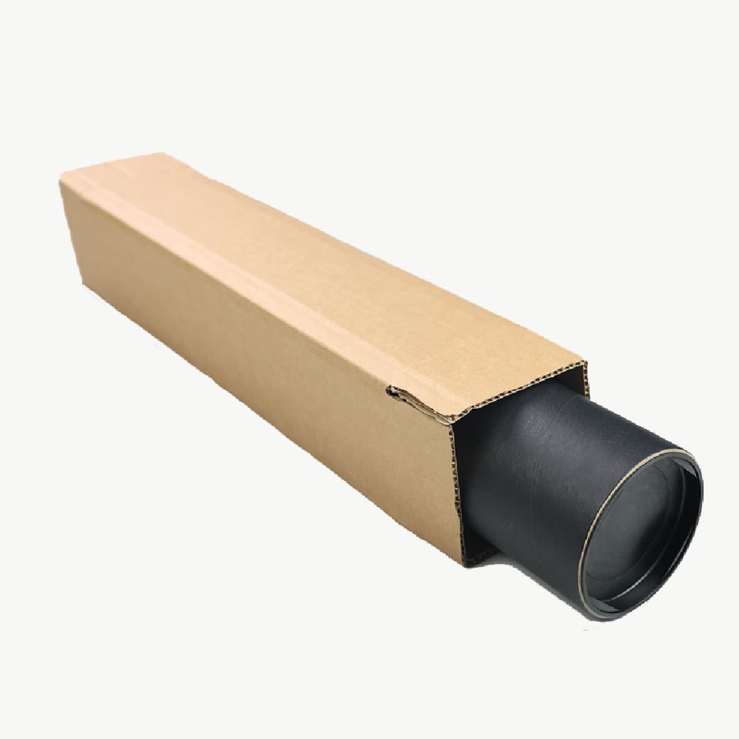 Protective mailing tube packaging for large format art prints and posters prepared for secure worldwide shipping.